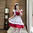 画像15: メイドコスプレ衣装 ゴスロリ 萌え コスプレ 衣装 フリル ロリータ かわいい 清楚 可憐 ウェイトレス レディース コスプレ 衣装 通販 オーダーメイド (15)