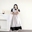 画像4: 大きいサイズあり　可愛いロング丈　メイド服　長袖　半袖　メイドコスプレ衣装 ゴスロリ 萌え コスプレ 衣装 フリル ロリータ かわいい 清楚 可憐 ウェイトレス レディース コスプレ 衣装 通販 オーダーメイド (4)