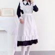 画像6: 大きいサイズあり　可愛いロング丈　メイド服　長袖　半袖　メイドコスプレ衣装 ゴスロリ 萌え コスプレ 衣装 フリル ロリータ かわいい 清楚 可憐 ウェイトレス レディース コスプレ 衣装 通販 オーダーメイド (6)