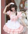 画像2: 大きいサイズあり　カラバリ4種　可愛い　メイド服　メイドコスプレ衣装 ゴスロリ 萌え コスプレ 衣装 フリル ロリータ かわいい 清楚 可憐 ウェイトレス レディース コスプレ 衣装 通販 オーダーメイド (2)