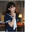 画像4: 大きいサイズあり　4パターン ネイビースタイルの可愛いセーラー服 学生服 女子高生制服 コスプレ 衣装 通販 (4)