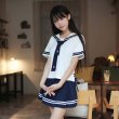 画像1: 大きいサイズあり　4パターン ネイビースタイルの可愛いセーラー服 学生服 女子高生制服 コスプレ 衣装 通販 (1)