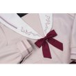 画像5: 襟の刺繍が可愛いピンク　お嬢様系セーラー服 学生服 女子高生制服 コスプレ 衣装 通販 (5)