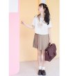 画像3: 花の刺繍がポイント！ライトブラウン可愛いお嬢様系夏服セーラー服 学生服 女子高生制服 コスプレ 衣装 通販 (3)