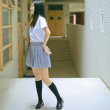 画像5: 大きいサイズあり　可愛いライトブルー 学生服 女子高生制服 コスプレ 衣装 通販 (5)