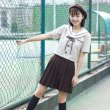 画像3: カーデ＆ミルクティーカラーセーラー服 夏服　学生服 女子高生制服 コスプレ 衣装 通販 (3)