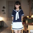 画像7: 大きいサイズあり　4パターン ネイビースタイルの可愛いセーラー服 学生服 女子高生制服 コスプレ 衣装 通販 (7)