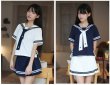 画像9: 大きいサイズあり　4パターン ネイビースタイルの可愛いセーラー服 学生服 女子高生制服 コスプレ 衣装 通販 (9)