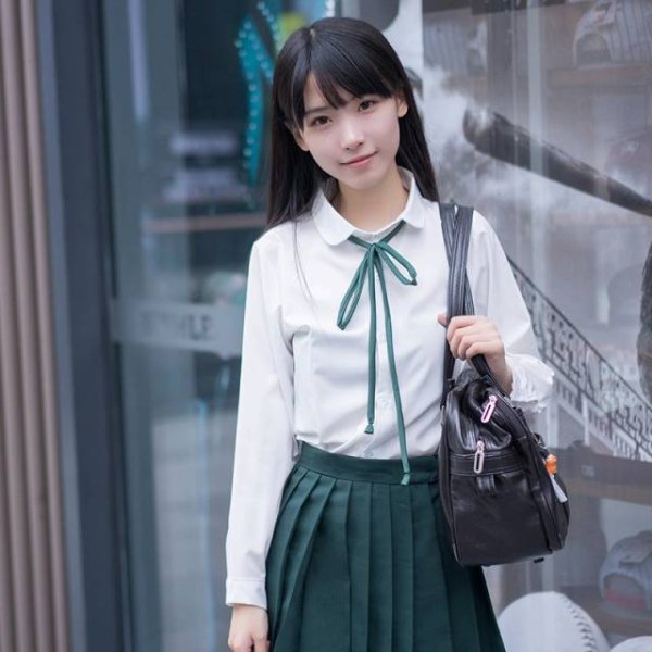 画像1: 7カラーのリボン 可愛いセーラー服 学生服 女子高生制服 コスプレ 衣装 通販 (1)