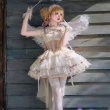 画像7: ピンク/アイボリー ロリータドレス　lolita　 ダンス 3層 バレエ スタイル 蝶結び レースアップ スイート ロリータ ドレス　コスプレ衣装 (7)