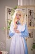 画像9: 可愛い　ライトブルーとピンクのロリータメイド衣装　ロング丈　コスチューム 　コスプレ衣装　 (9)