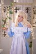 画像7: 可愛い　ライトブルーとピンクのロリータメイド衣装　ロング丈　コスチューム 　コスプレ衣装　 (7)