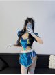 画像2: 格闘家 セクシー 萌え かわいい キュート チャイナドレス ワンピース コスチューム コスプレ 胸元開き 深Vネック 仮装 変身 変装 (2)