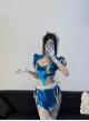 画像5: 格闘家 セクシー 萌え かわいい キュート チャイナドレス ワンピース コスチューム コスプレ 胸元開き 深Vネック 仮装 変身 変装 (5)