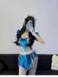 画像4: 格闘家 セクシー 萌え かわいい キュート チャイナドレス ワンピース コスチューム コスプレ 胸元開き 深Vネック 仮装 変身 変装 (4)