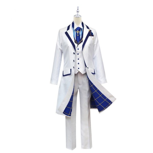 画像1: FGO 白亜の薔薇 ホワイトローズ アーサー・ペンドラゴン コスプレ 衣装 通販 オーダーメイド (1)