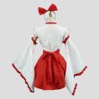 画像3: 巫女風 メイド服 大きいサイズ　コスプレ 仮装 コスチューム フリル リボン エプロン 制服 ウェイトレス 女の子 可愛い 萌え 正統衣装 原宿 お嬢様 文化祭 ハロウィン (3)
