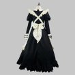 画像2: 欧風ロングメイド服 大きいサイズ　コスプレ 仮装 コスチューム フリル リボン エプロン 制服 ウェイトレス 女の子 可愛い 萌え 正統衣装 原宿 お嬢様 文化祭 ハロウィン (2)