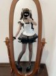 画像9: レトロな黒と白のストライプロリータメイド服　 大きいサイズ　コスプレ衣装 (9)