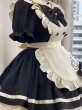 画像4: かわいいロリータメイド服蝶結び　わんこの足跡　デザインコスプレ衣装 (4)
