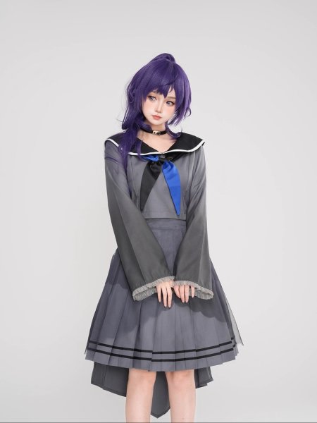 画像1: プロジェクトセカイ 朝比奈まふゆ 衣裳とウイッグ　コスプレ 衣装 通販 オーダーメイド (1)