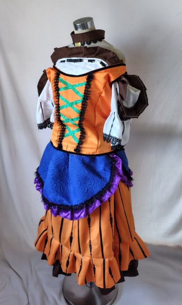 画像1: 美女と野獣 ガストンガールズコスプレ 衣装 通販 オーダーメイド (1)