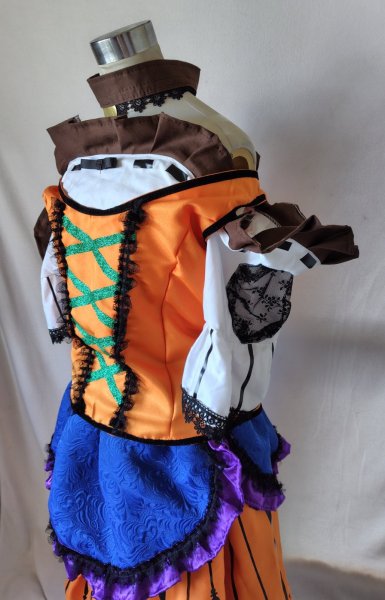 画像3: 美女と野獣 ガストンガールズコスプレ 衣装 通販 オーダーメイド (3)