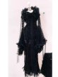 画像1: ゴシックドレス、ダークスタイルのドレス、ゴシックダークレディース服、レースドレス、宮廷スタイルのクラシックドレス　コスプレ 衣装 通販 オーダーメイド　コスプレ 衣装 通販 オーダーメイド (1)