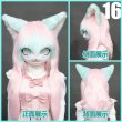 画像25: リアル 猫 ヘッド 獣人 お面 可愛い 仮面 耳付き リアル かぶりもの 頭 着ぐるみ ロリータ パーティーグッズ ものまね 余興 なりきり コスチューム (25)