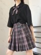 画像5: チェックスカート　ブラック　セーラー服 女子高生 ハロウィンJK 制服 コスチューム 女子制服  (5)