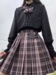 画像6: チェックスカート　ブラック　セーラー服 女子高生 ハロウィンJK 制服 コスチューム 女子制服  (6)